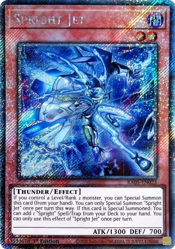 Spright Jet (Platinum Secret Rare) (RA05-EN022), Rarity Collection 5 — Yu-Gi-Oh! card price