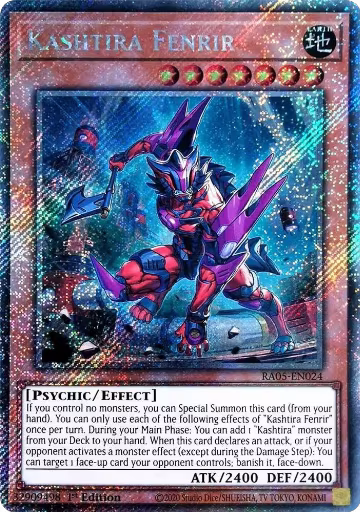Kashtira Fenrir (Platinum Secret Rare) (RA05-EN024), Rarity Collection 5 — Yu-Gi-Oh! card price