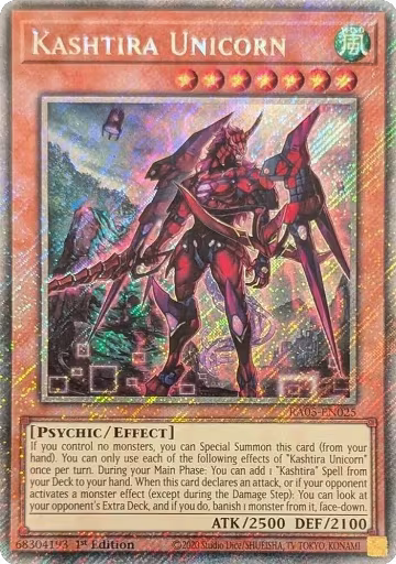 Kashtira Unicorn (Platinum Secret Rare) (RA05-EN025), Rarity Collection 5 — Yu-Gi-Oh! card price