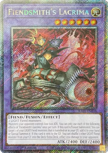 Fiendsmith's Lacrima (Platinum Secret Rare) (RA05-EN038), Rarity Collection 5 — Yu-Gi-Oh! card price