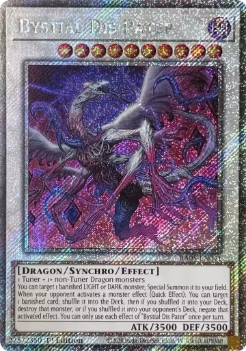 Bystial Dis Pater (Platinum Secret Rare) (RA05-EN041), Rarity Collection 5 — Yu-Gi-Oh! card price