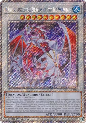 Lancea, Ancestral Dragon of the Ice Mountain (Platinum Secret Rare) (RA05-EN045), Rarity Collection 5 — Yu-Gi-Oh! card price