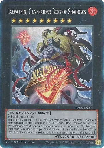 Laevatein, Generaider Boss of Shadows (PCR) (RA05-EN051), Rarity Collection 5 — Yu-Gi-Oh! card price