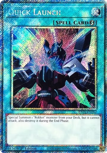 Quick Launch (Platinum Secret Rare) (RA05-EN062), Rarity Collection 5 — Yu-Gi-Oh! card price