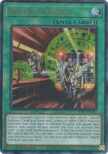 Urgent Schedule (PUR) (RA05-EN064), Rarity Collection 5 — Yu-Gi-Oh! card price