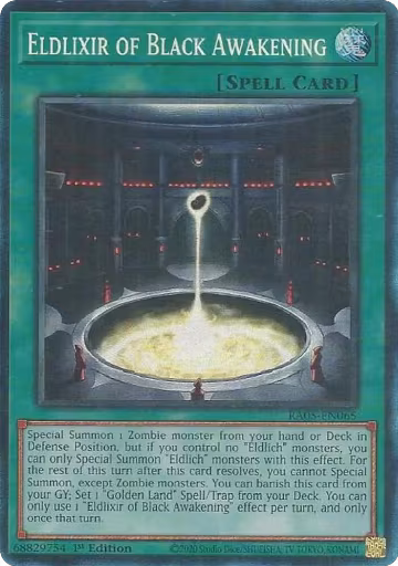 Eldlixir of Black Awakening (PCR) (RA05-EN065), Rarity Collection 5 — Yu-Gi-Oh! card price