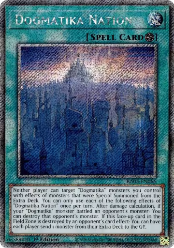 Dogmatika Nation (Platinum Secret Rare) (RA05-EN066), Rarity Collection 5 — Yu-Gi-Oh! card price