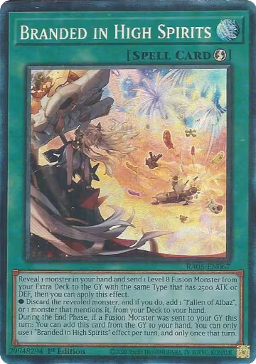 Branded in High Spirits (PCR) (RA05-EN067), Rarity Collection 5 — Yu-Gi-Oh! card price