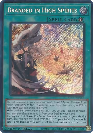 Branded in High Spirits (Secret Rare) (RA05-EN067), Rarity Collection 5 — Yu-Gi-Oh! card price