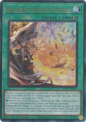 Branded in High Spirits (PUR) (RA05-EN067), Rarity Collection 5 — Yu-Gi-Oh! card price
