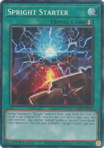 Spright Starter (PCR) (RA05-EN068), Rarity Collection 5 — Yu-Gi-Oh! card price