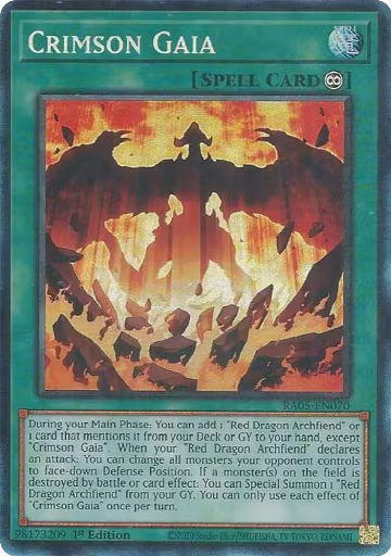 Crimson Gaia (PCR) (RA05-EN070), Rarity Collection 5 — Yu-Gi-Oh! card price