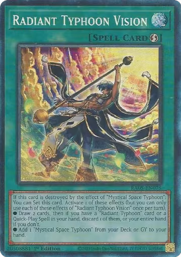 Radiant Typhoon Vision (PCR) (RA05-EN075), Rarity Collection 5 — Yu-Gi-Oh! card price