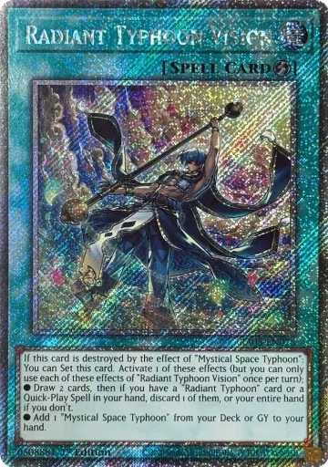 Radiant Typhoon Vision (Platinum Secret Rare) (RA05-EN075), Rarity Collection 5 — Yu-Gi-Oh! card price