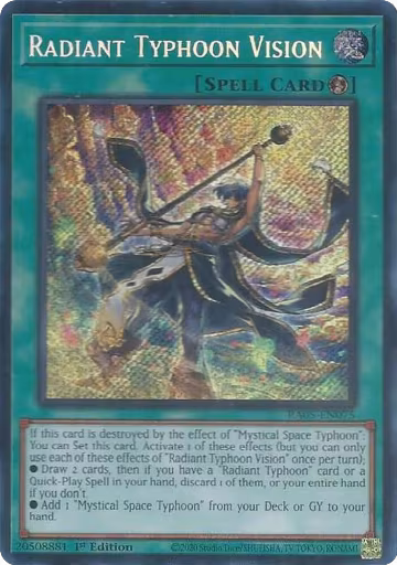 Radiant Typhoon Vision (Secret Rare) (RA05-EN075), Rarity Collection 5 — Yu-Gi-Oh! card price