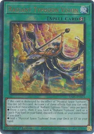 Radiant Typhoon Vision (PUR) (RA05-EN075), Rarity Collection 5 — Yu-Gi-Oh! card price