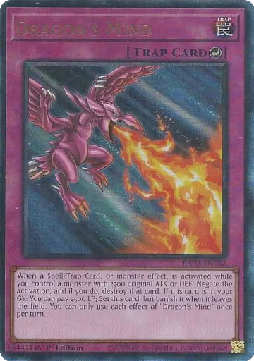 Dragon's Mind (PUR) (RA05-EN082), Rarity Collection 5 — Yu-Gi-Oh! card price
