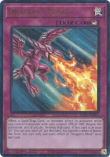 Dragon's Mind (Ultra Rare) (RA05-EN082), Rarity Collection 5 — Yu-Gi-Oh! card price