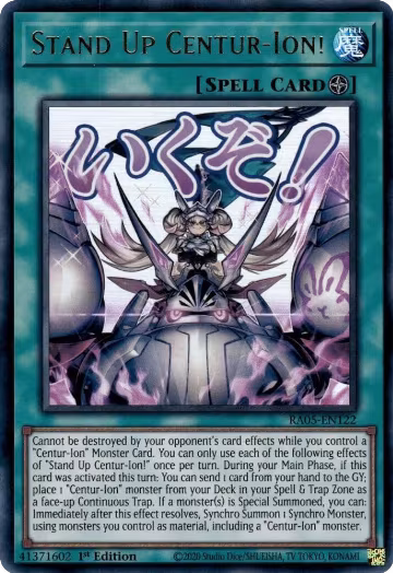 Stand Up Centur-Ion! (RA05-EN122), Rarity Collection 5 — Yu-Gi-Oh! card price