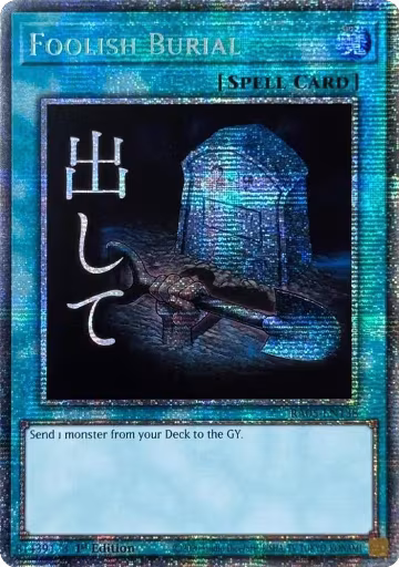 Foolish Burial (Starlight Rare) (RA05-EN138), Rarity Collection 5 — Yu-Gi-Oh! card price