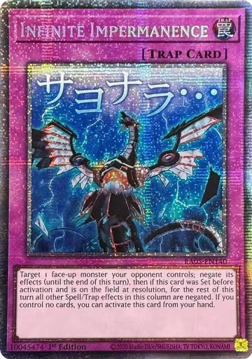 Infinite Impermanence (Starlight Rare) (RA05-EN140), Rarity Collection 5 — Yu-Gi-Oh! card price