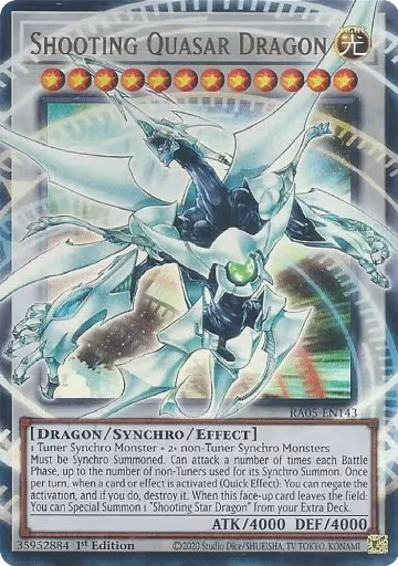 Shooting Quasar Dragon (Extended Art) (RA05-EN143), Rarity Collection 5 — Yu-Gi-Oh! card price