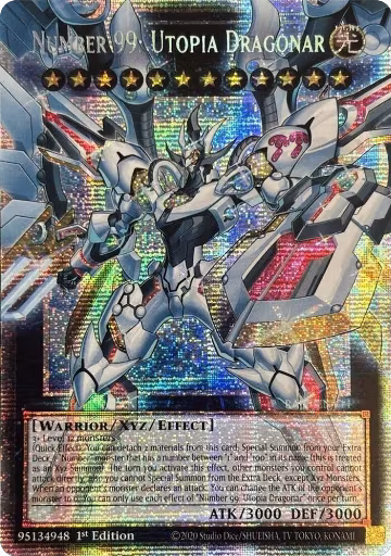 Number 99: Utopia Dragonar (Starlight Rare) (Extended Art) (RA05-EN144), Rarity Collection 5 — Yu-Gi-Oh! card price