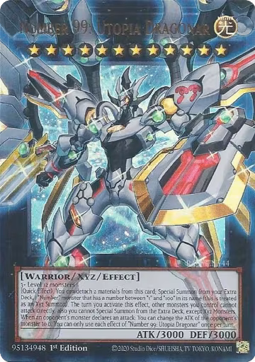 Number 99: Utopia Dragonar (Extended Art) (RA05-EN144), Rarity Collection 5 — Yu-Gi-Oh! card price