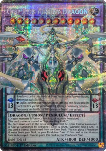 Odd-Eyes Arcray Dragon (Starlight Rare) (Extended Art) (RA05-EN145), Rarity Collection 5 — Yu-Gi-Oh! card price