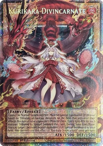 Kurikara Divincarnate (Starlight Rare) (Extended Art) (RA05-EN147) — card price