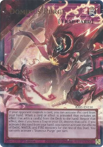 Dominus Purge (Extended Art) (RA05-EN150), Rarity Collection 5 — Yu-Gi-Oh! card price