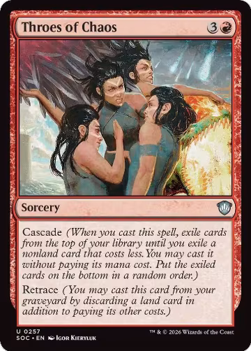 Throes of Chaos (257), Commander: Secrets of Strixhaven — Magic card price