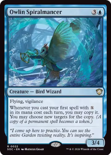 Owlin Spiralmancer (22), Commander: Secrets of Strixhaven — Magic card price