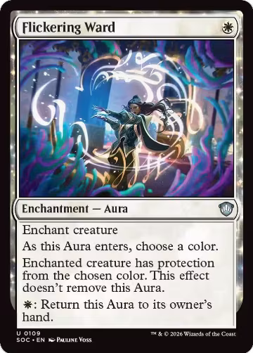 Flickering Ward (109), Commander: Secrets of Strixhaven — Magic card price