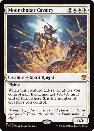 Moonshaker Cavalry (110), Commander: Secrets of Strixhaven — Magic card price