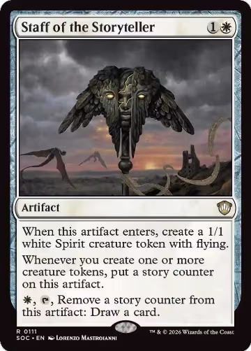 Staff of the Storyteller (111), Commander: Secrets of Strixhaven — Magic card price