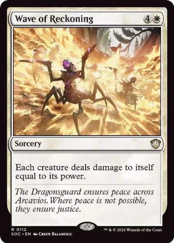 Wave of Reckoning (112), Commander: Secrets of Strixhaven — Magic card price