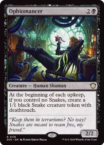 Ophiomancer (118), Commander: Secrets of Strixhaven — Magic card price