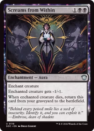 Screams from Within (119), Commander: Secrets of Strixhaven — Magic card price