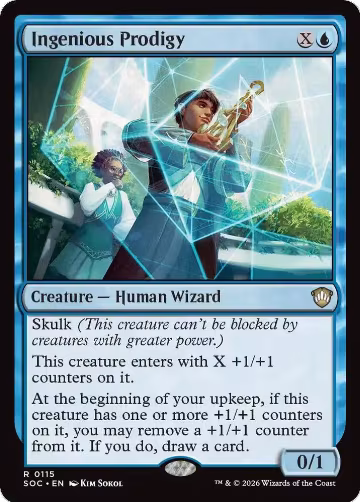 Ingenious Prodigy (115), Commander: Secrets of Strixhaven — Magic card price