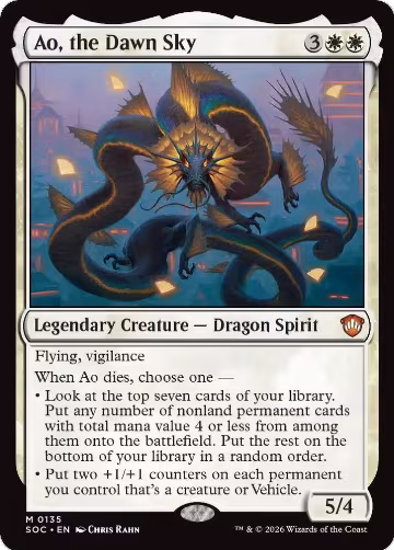 Ao, the Dawn Sky (135), Commander: Secrets of Strixhaven — Magic card price