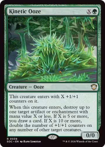 Kinetic Ooze (39), Commander: Secrets of Strixhaven — Magic card price