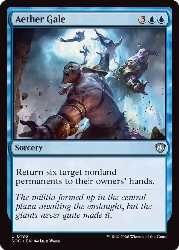 Aether Gale (186), Commander: Secrets of Strixhaven — Magic card price