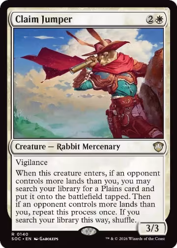 Claim Jumper (140), Commander: Secrets of Strixhaven — Magic card price