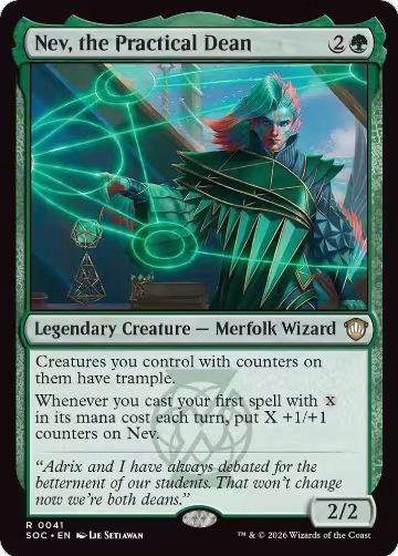 Nev, the Practical Dean (41), Commander: Secrets of Strixhaven — Magic card price