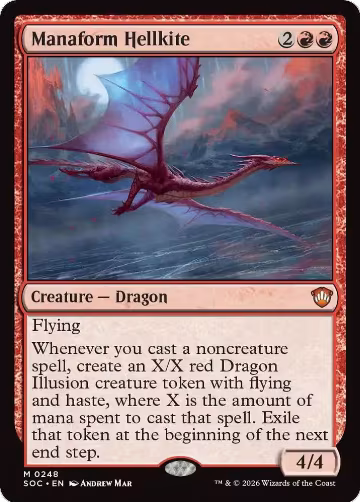 Manaform Hellkite (248), Commander: Secrets of Strixhaven — Magic card price
