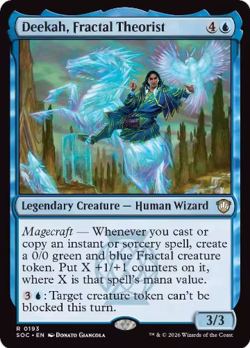 Deekah, Fractal Theorist (193), Commander: Secrets of Strixhaven — Magic card price