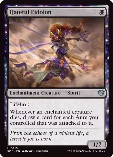 Hateful Eidolon (215), Commander: Secrets of Strixhaven — Magic card price