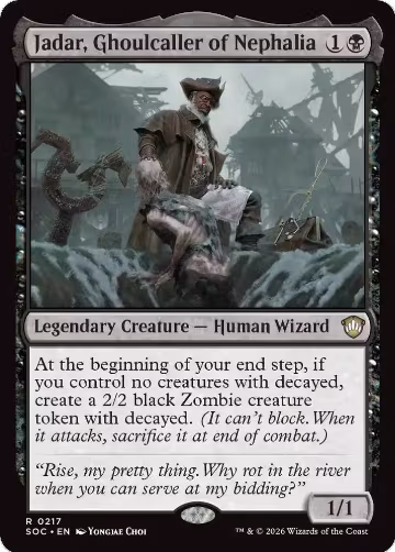 Jadar, Ghoulcaller of Nephalia (217), Commander: Secrets of Strixhaven — Magic card price