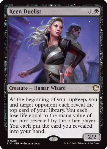 Keen Duelist (218), Commander: Secrets of Strixhaven — Magic card price